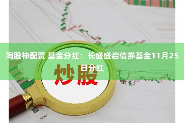淘股神配资 基金分红:长盛盛启债券基金11月25日分红
