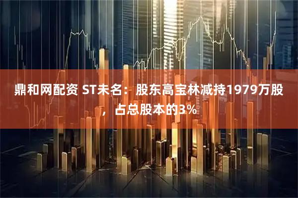 鼎和网配资 ST未名：股东高宝林减持1979万股，占总股本的3%